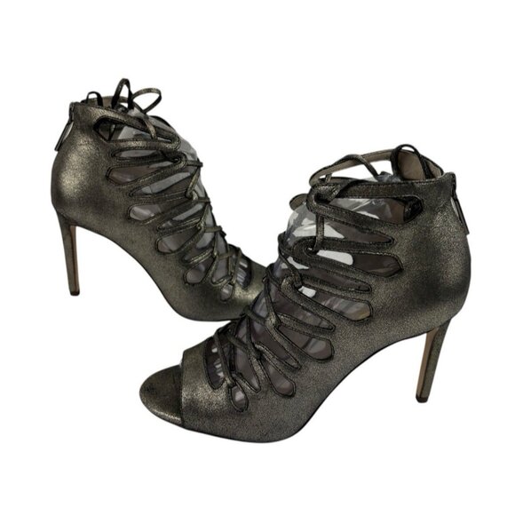 Louise et Cie Kacy Gladiator Heels Womens Size 8M Metallic Edgy Whimsigoth Fairy - Picture 10 of 12